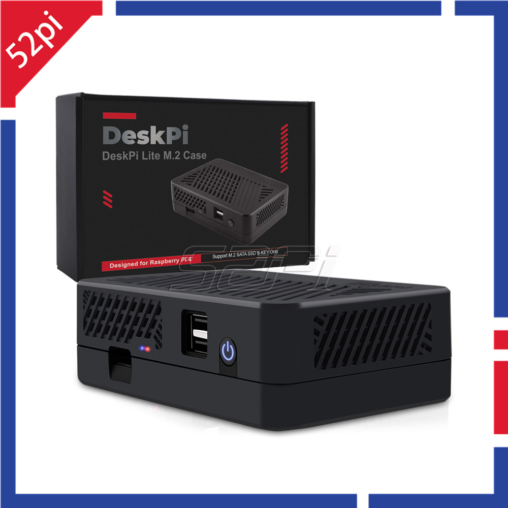 Deskpi Super6C - 52Pi DeskPi Lite NAS Case with