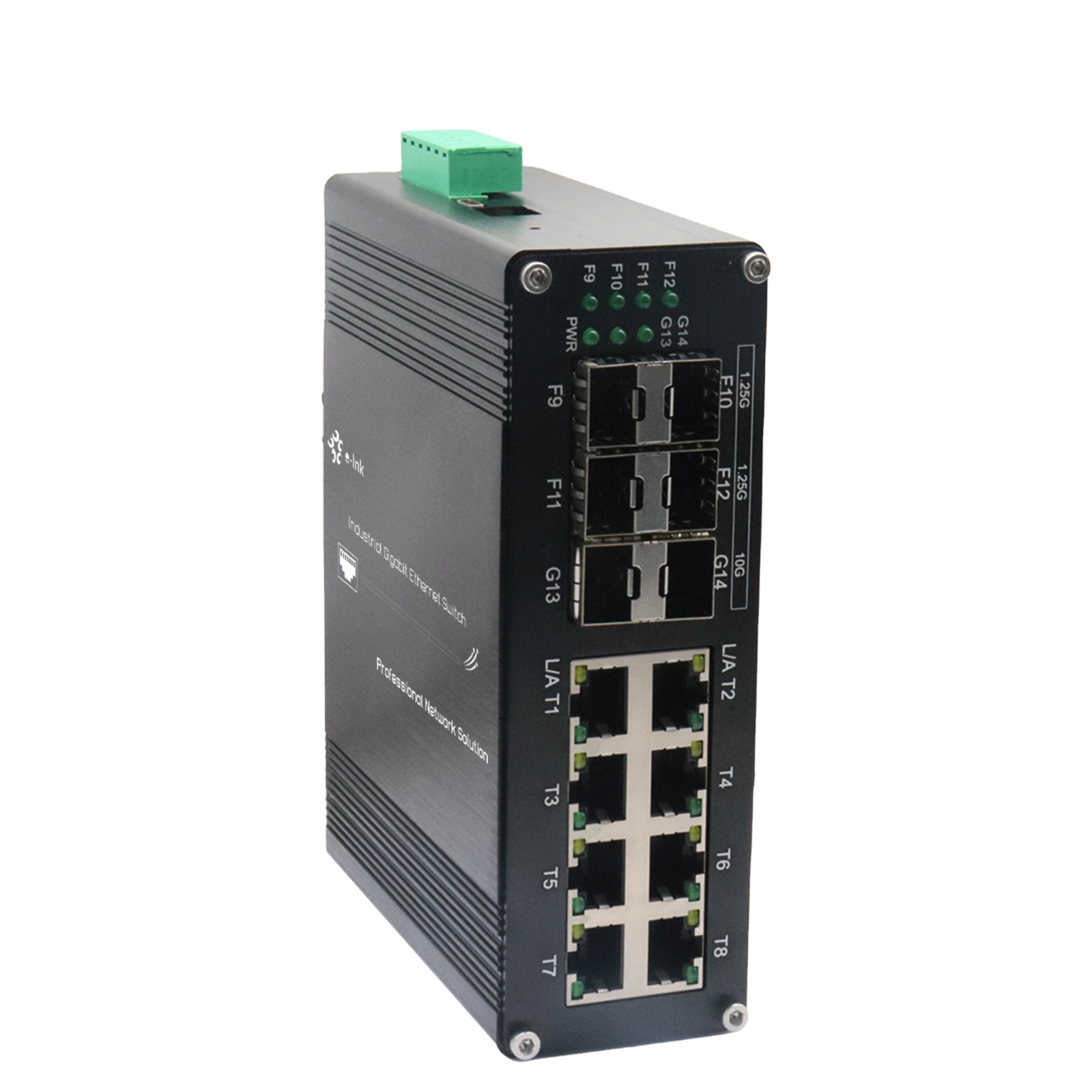 Sfp+ 10G Managed Switch 8 Port - Industrial L2+ 8-Port 10/100/1000T + 4-Port