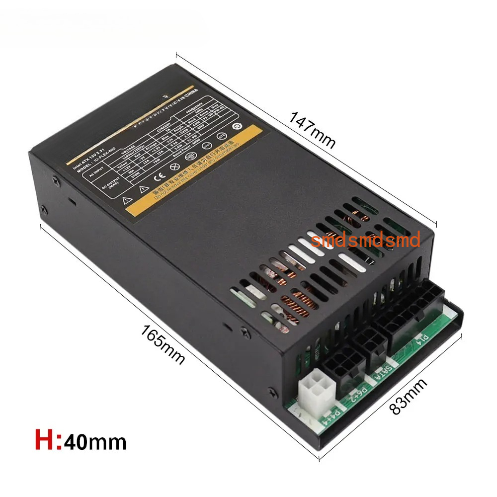 600W Modular Power Supply Smal - Atx Power Supply 1U Flex 500W ulasan dan harga