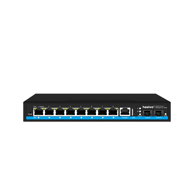 8 Port L3 Managed 2.5Gps PoE O - Sfp+ 10G Managed Switch 8 Port ulasan dan harga