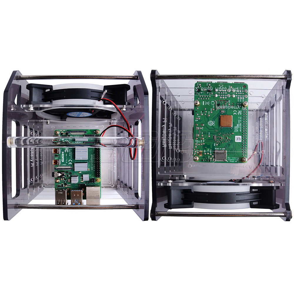 52Pi Rack Tower 4 Layer Acryli - Deskpi Super6C ulasan dan harga