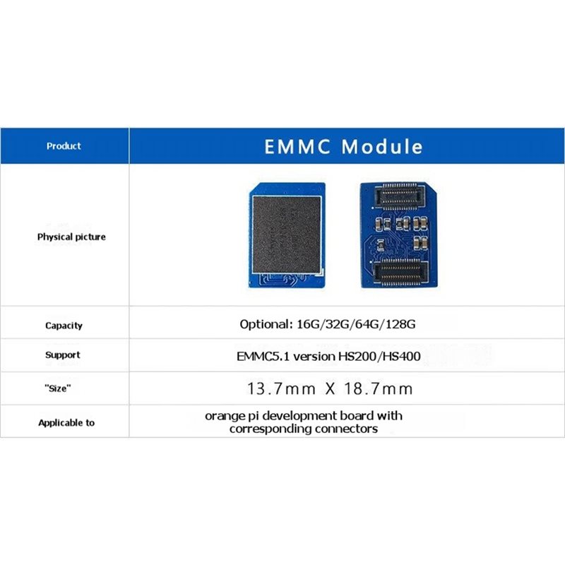 A13E-EMMC 32GB Module For Oran - Orange Pi 5 Plus 32Gb ulasan dan harga
