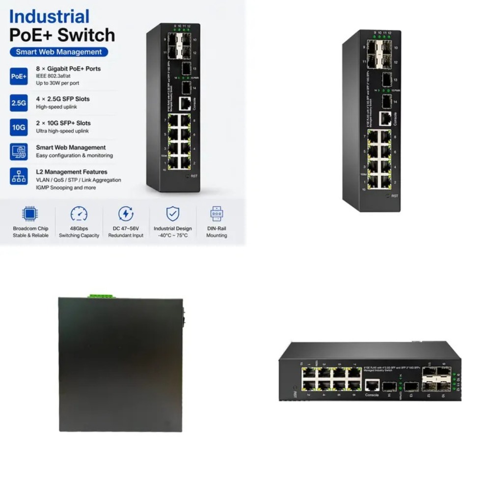 Industrial-grade 10G managed P - Sfp+ 10G Managed Switch 8 Port ulasan dan harga