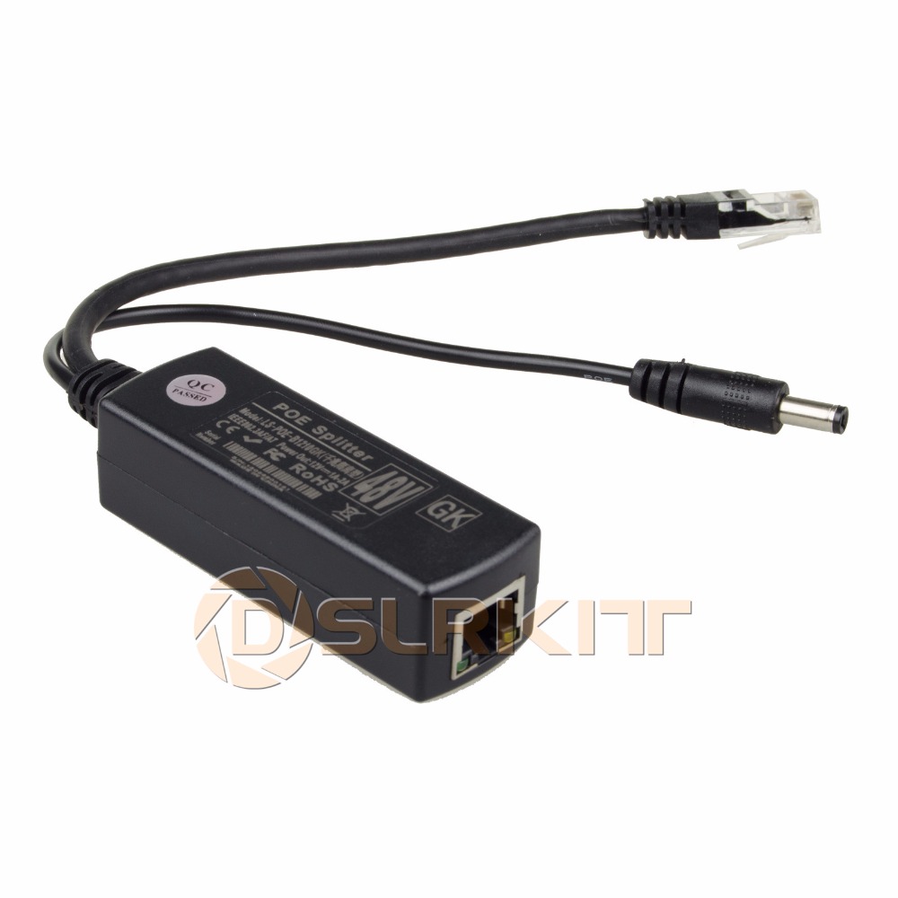 DSLRKIT Gigabit Active PoE Spl - Active Poe Splitter Gigabit 12V 2A ulasan dan harga